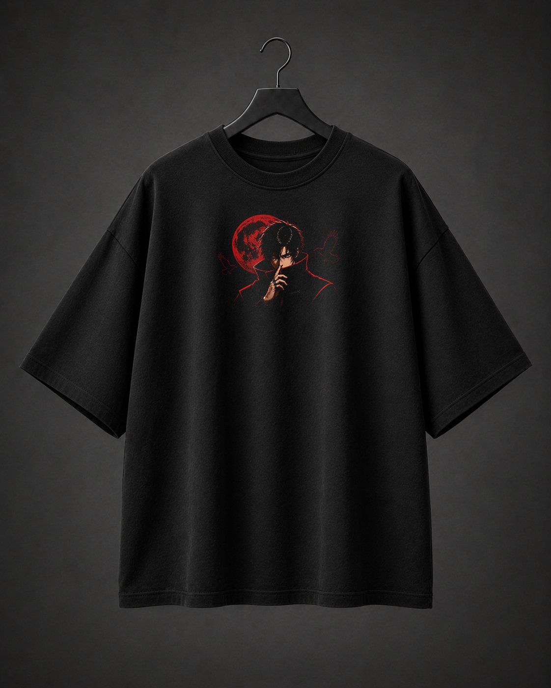 Camiseta Oversized Kurotsuki Raven
