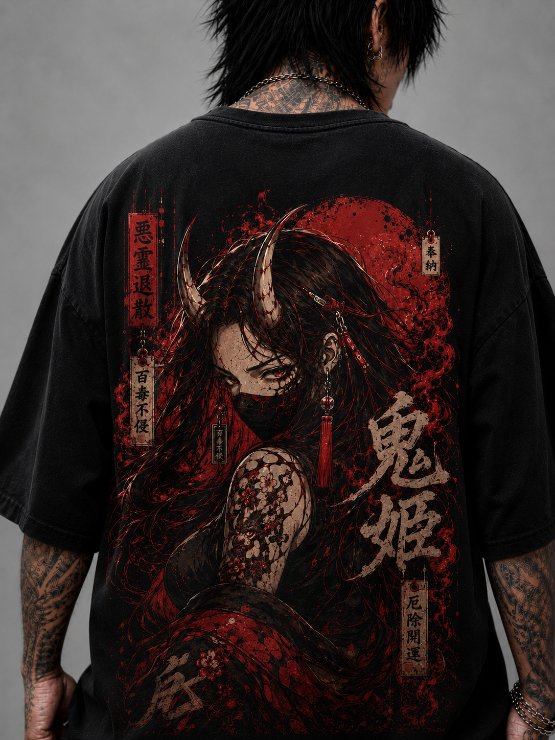 Camiseta Oversized Akai Oni Mod.03