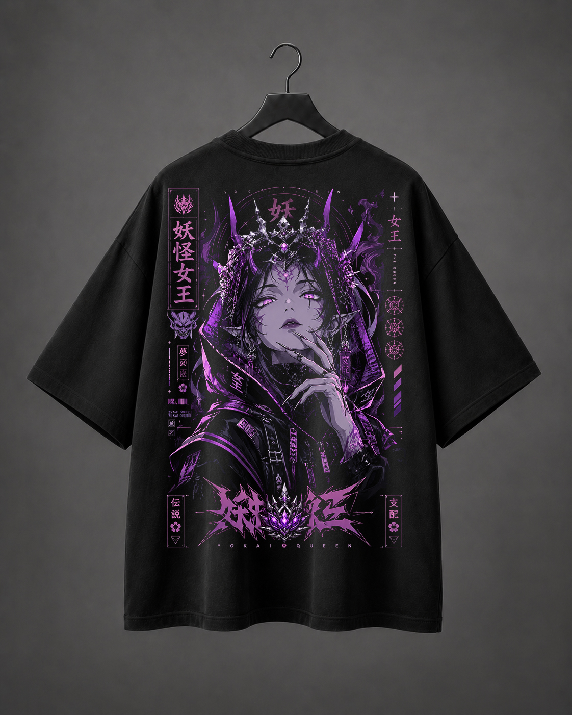 Camiseta Oversized Yokai Queen