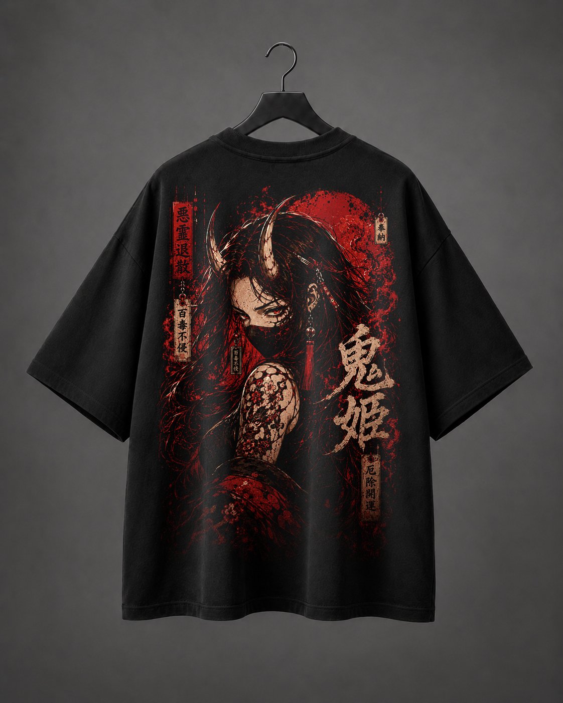 Camiseta Oversized Akai Oni Mod.03