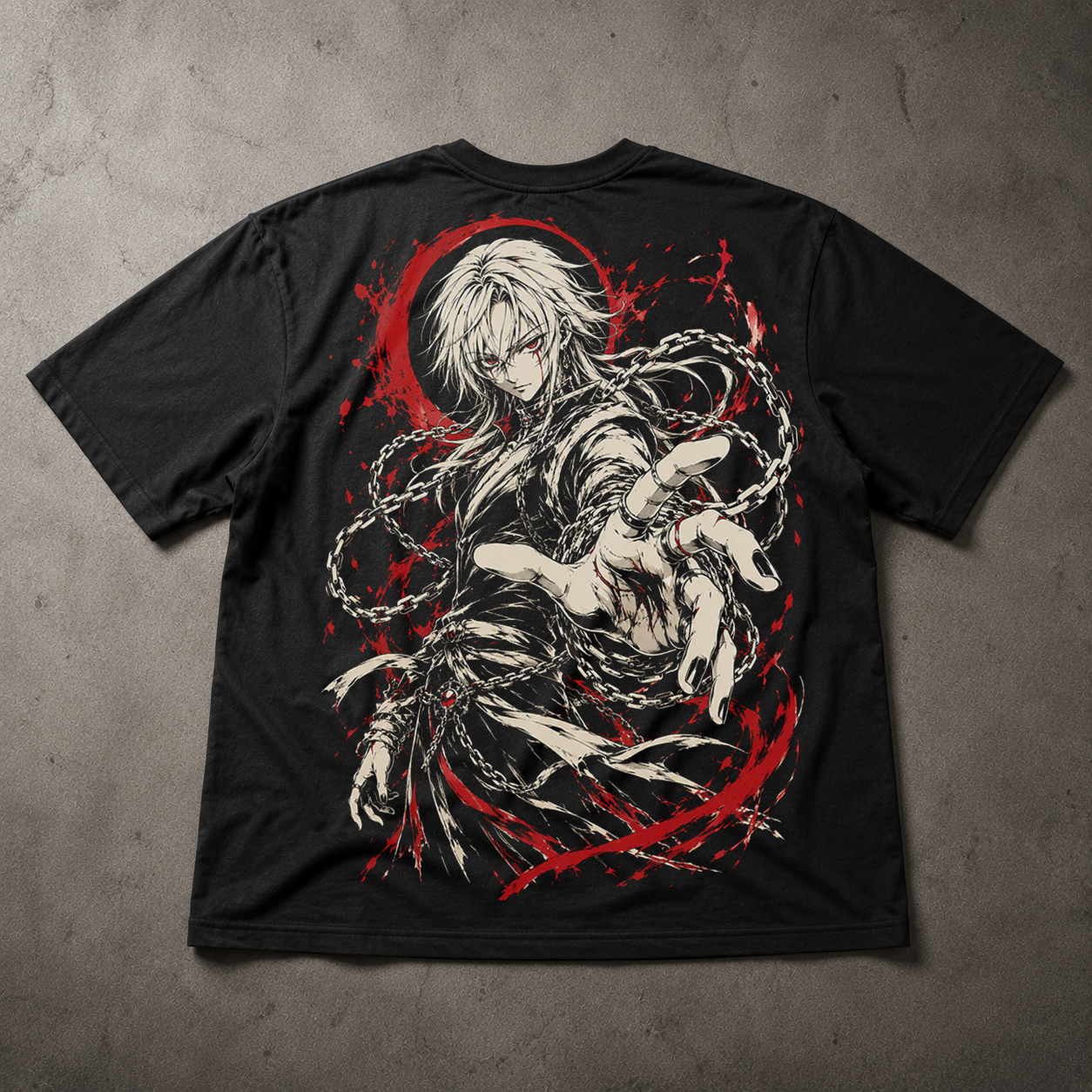 Camiseta Oversized Crimson Chain