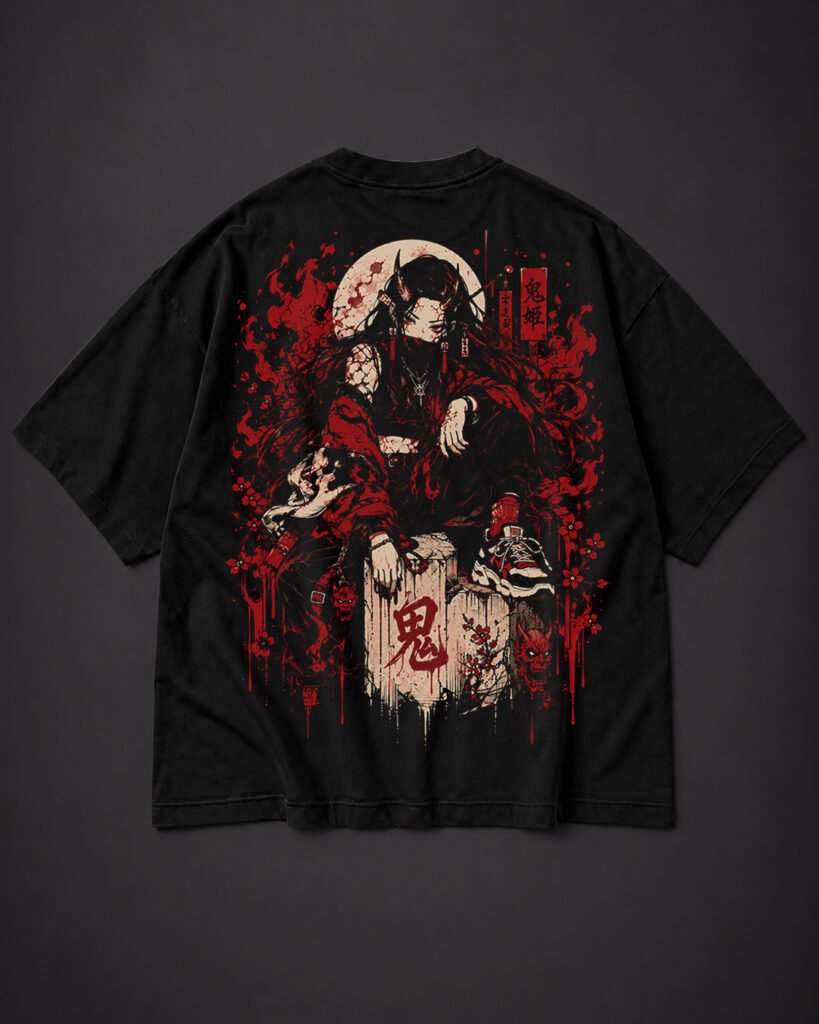 Camiseta Oversized Akai Oni
