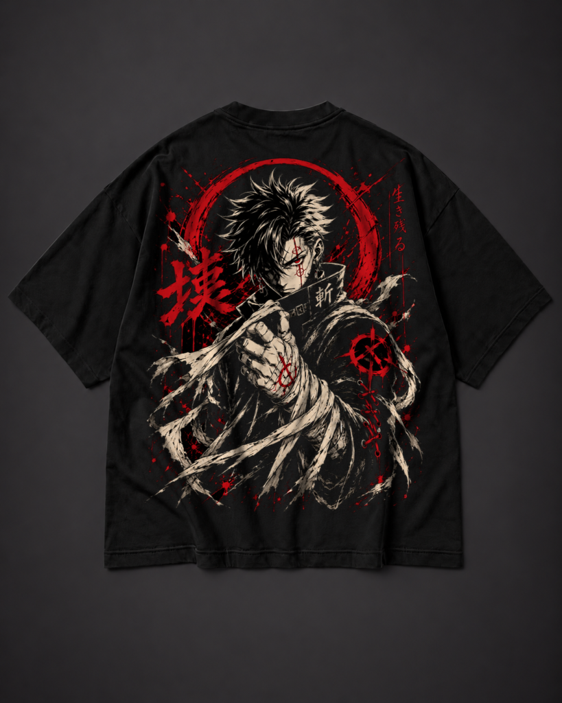 Camiseta Oversized Crimson Vow
