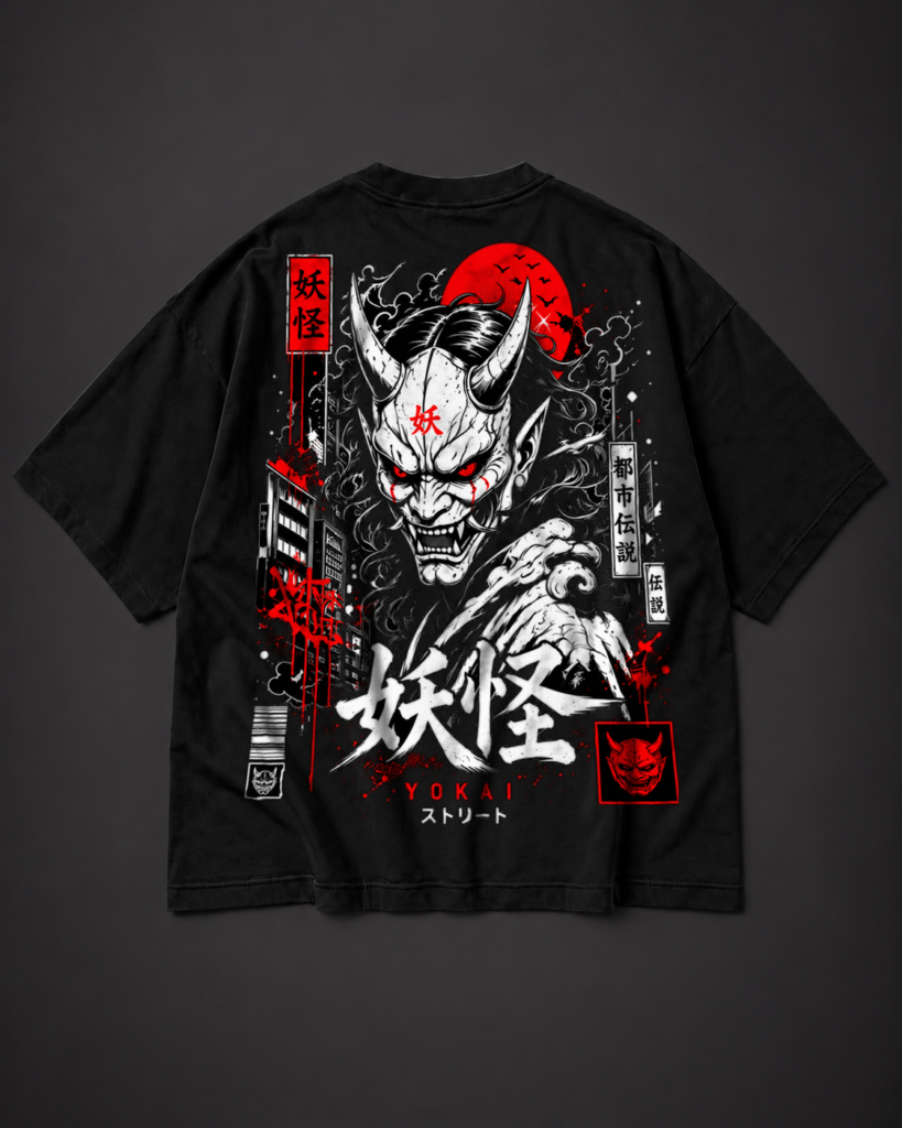 Camiseta Oversizes Yokai Street Tee