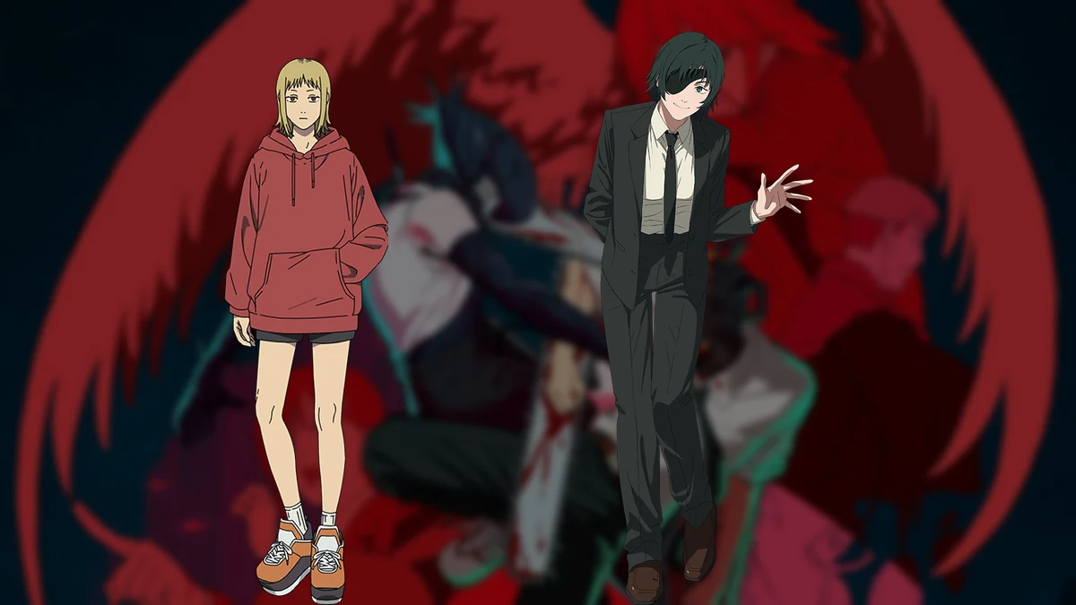 Akane Sawatari e Himeno em artes oficiais relacionadas aos contratos com Cobra e Fantasma