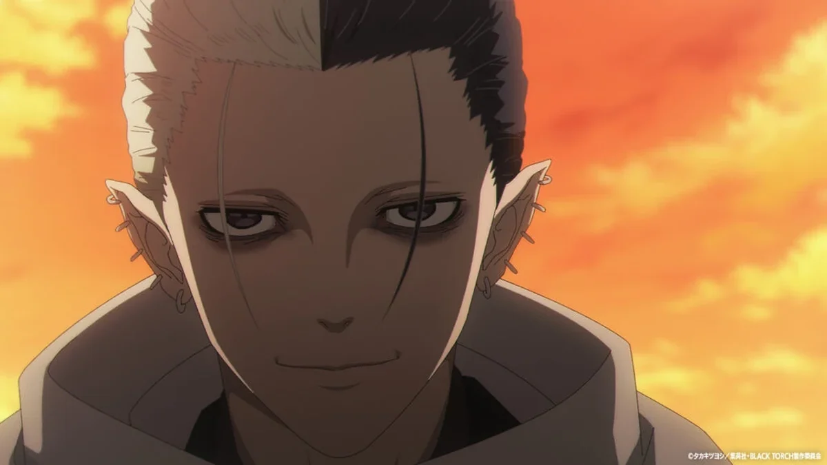 Amagi appears in the memories Rago recovers during Black Torch episode 6