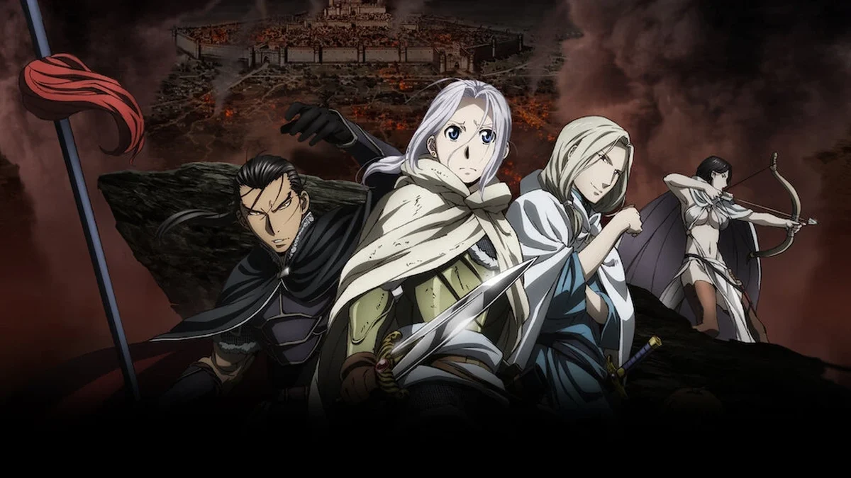 Arslan ao lado de aliados em The Heroic Legend of Arslan