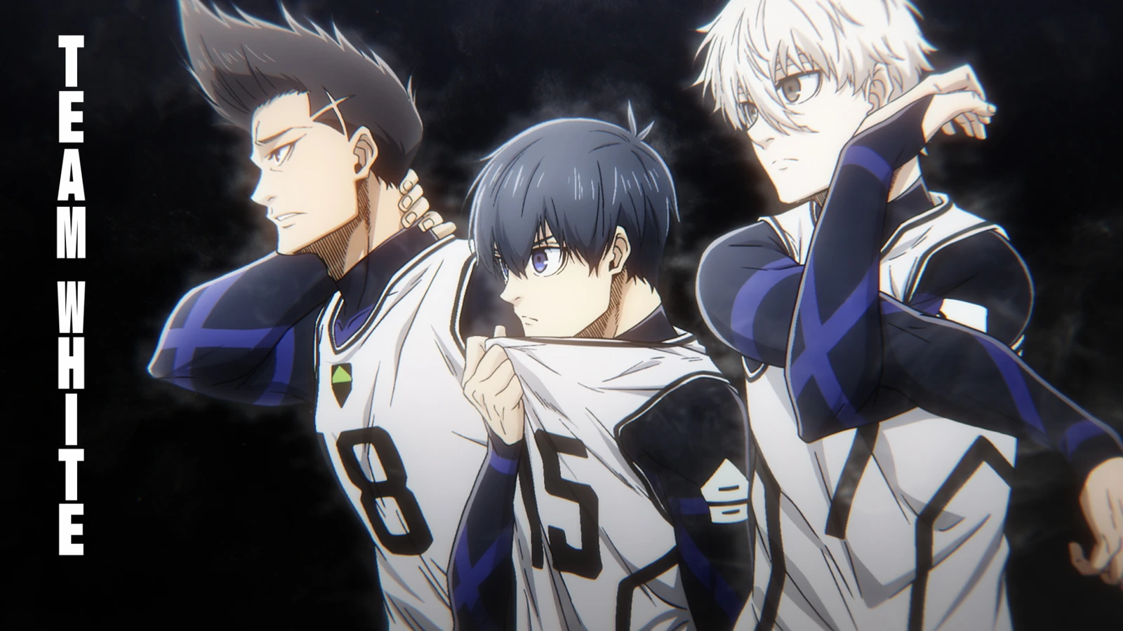 Barou, Isagi e Nagi reunidos em campo em Blue Lock