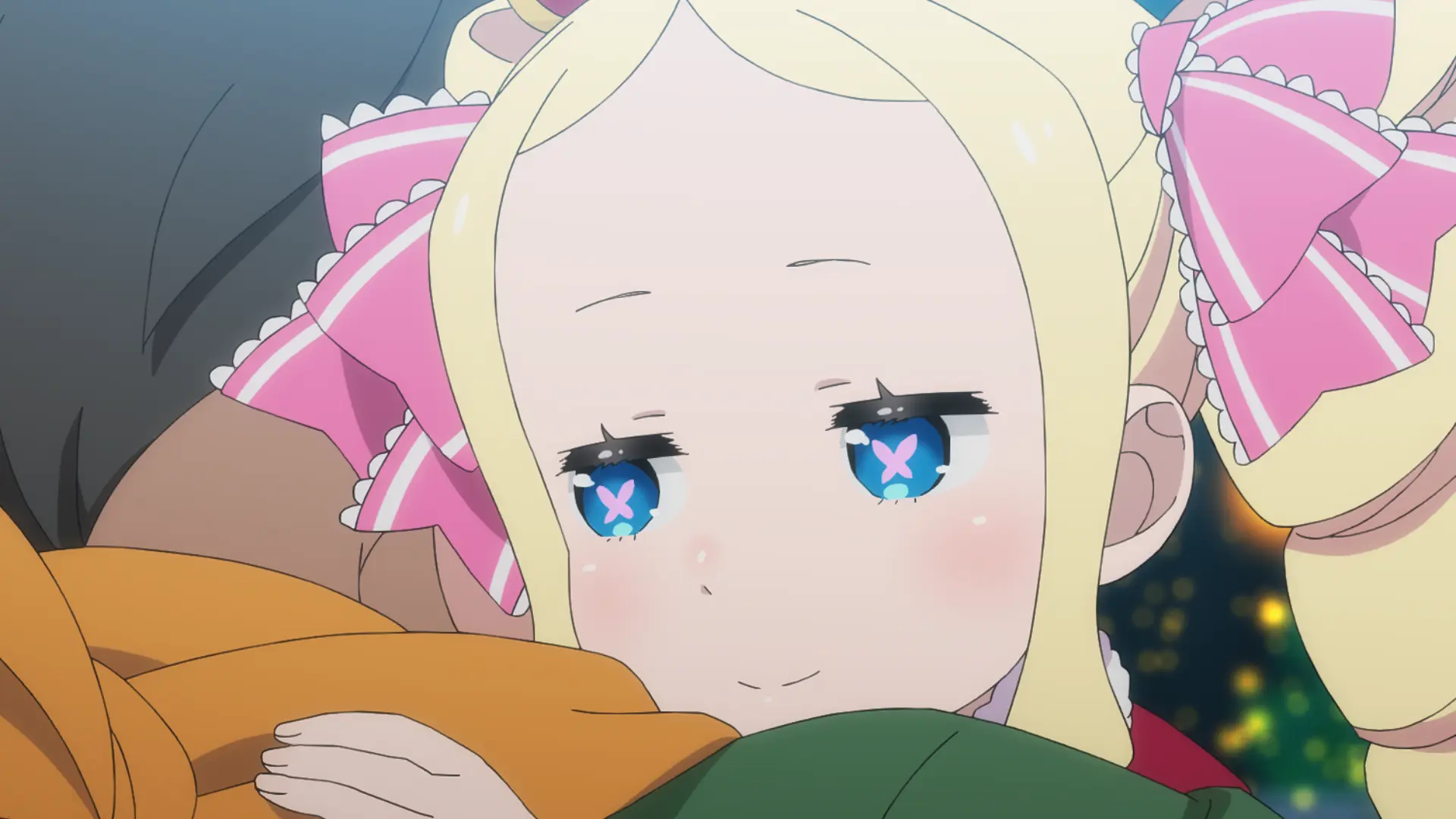 Beatrice abraça Subaru em cena oficial do novo episódio de Re:Zero