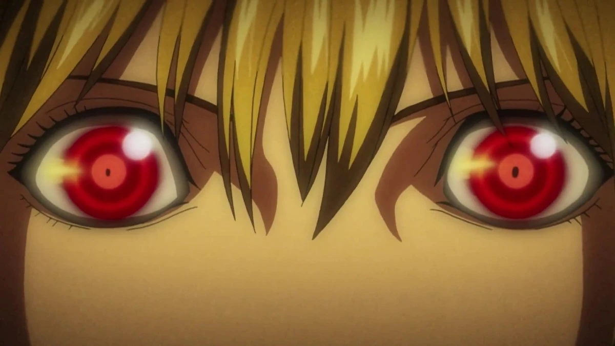 Close dos Olhos de Shinigami de Misa Amane
