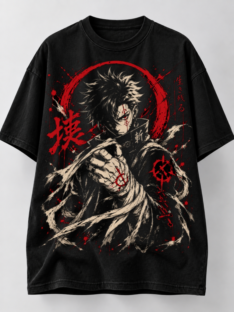 Camiseta Oversized Crimson Vow