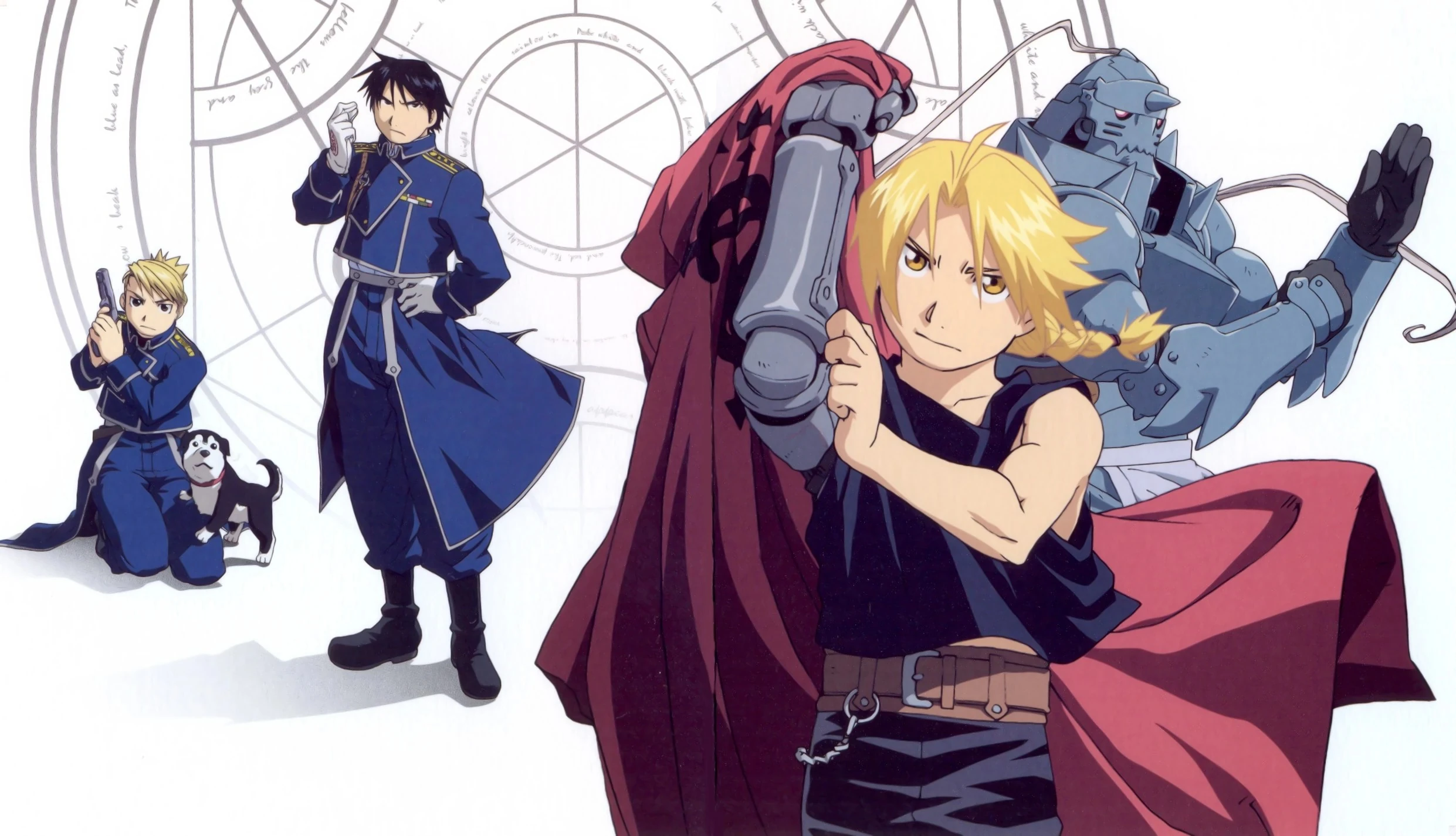 Fullmetal Alchemist characters from the 2003 anime adaptation