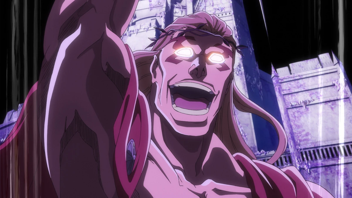 Gerard Valkyrie em sua forma gigante durante o confronto de Thousand-Year Blood War