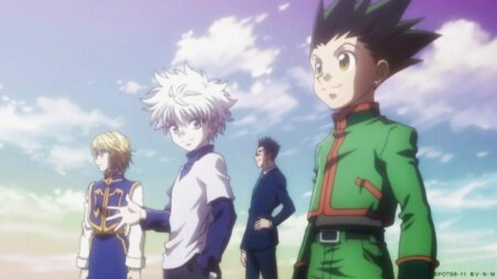 Gon, Killua, Kurapika e Leorio em Hunter x Hunter