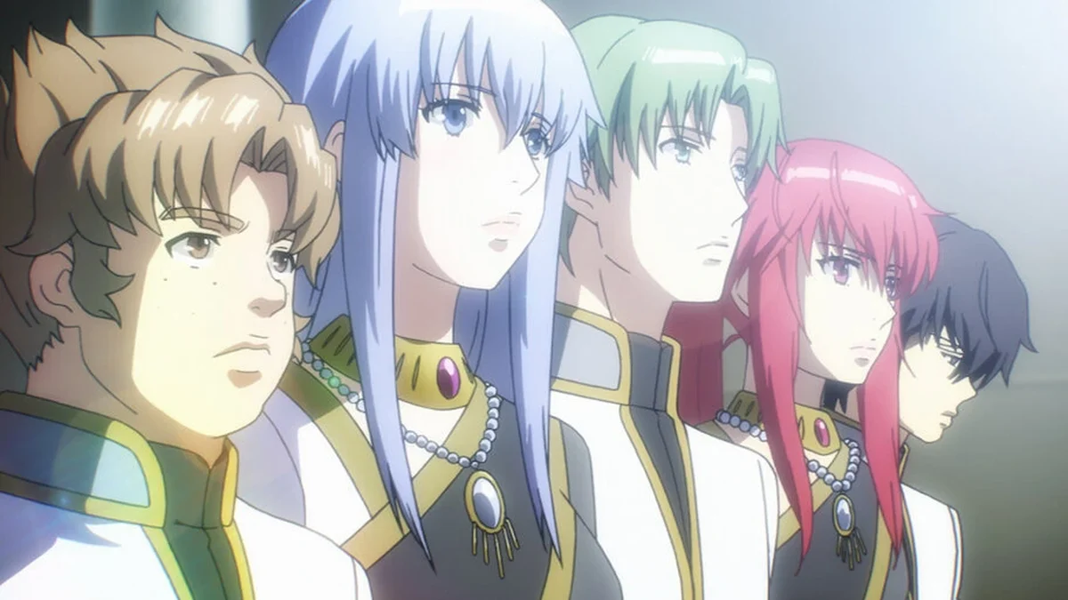 Ikta e seus companheiros em Alderamin on the Sky