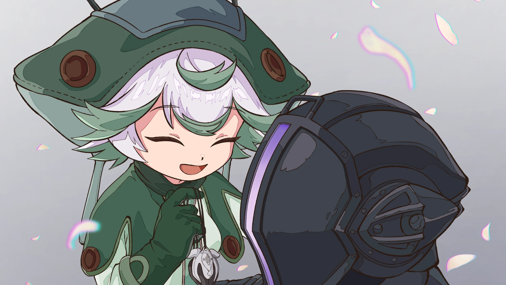 Ilustração de fã de Prushka com seu Apito Branco ao lado de Bondrewd