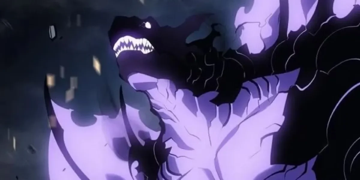 Jima em sua forma de Naga gigante do exército de sombras