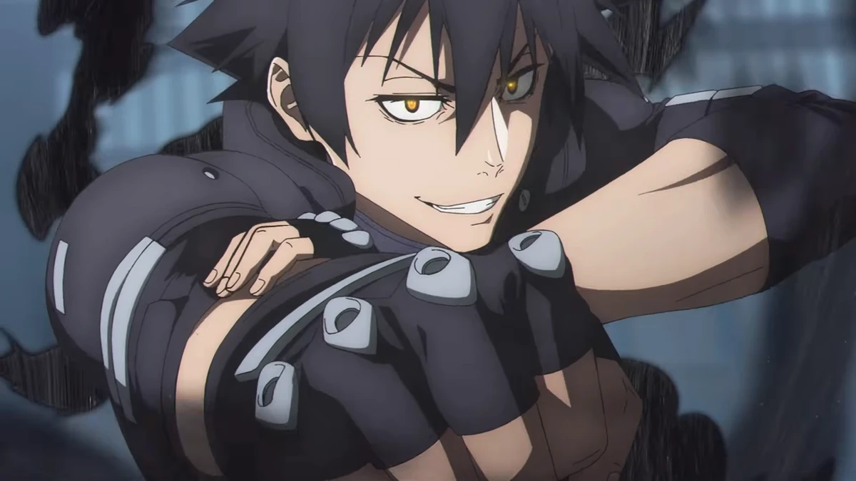 Jiro em posição de combate no anime Black Torch