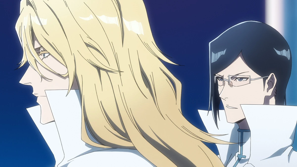 Jugram Haschwalth and Uryu Ishida at the Royal Palace during the battle against Squad Zero