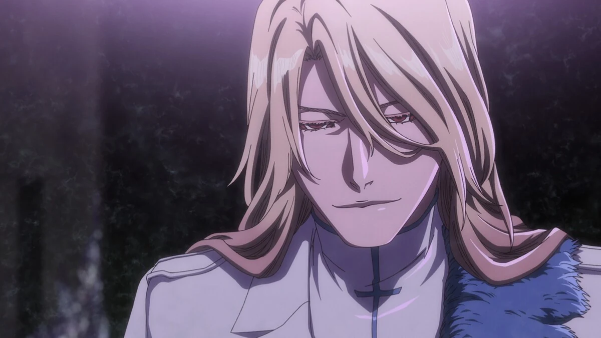 Jugram Haschwalth observando Uryu durante o confronto entre os dois