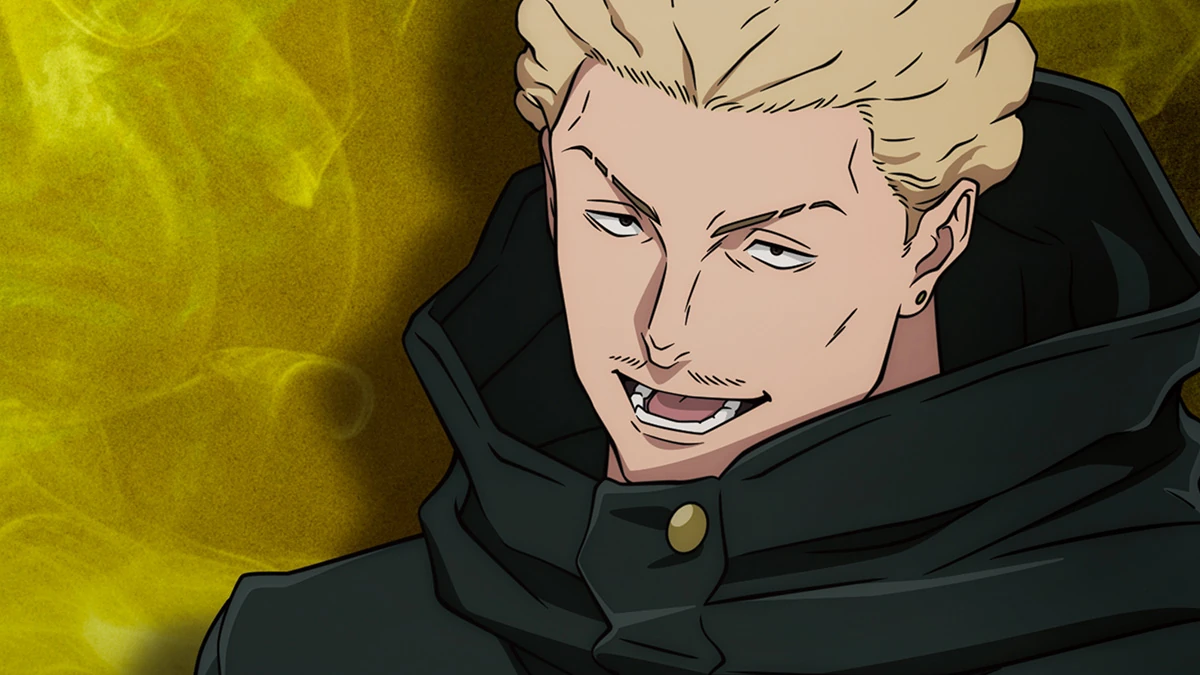 Kinji Hakari em arte oficial do anime Jujutsu Kaisen
