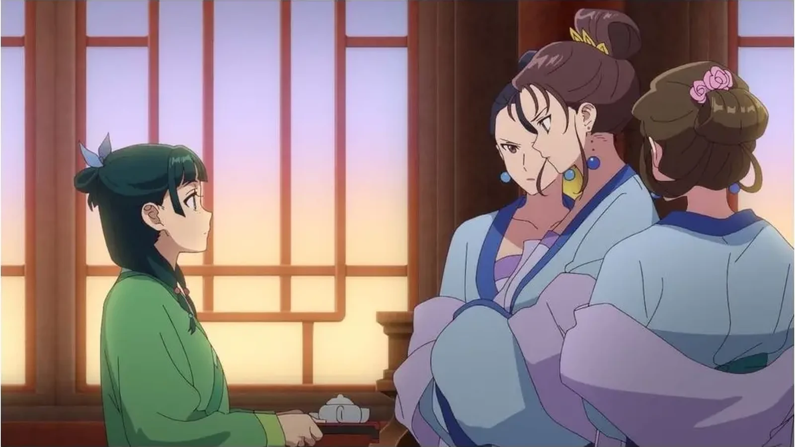 Maomao confronta as damas que impedem o tratamento de Lihua