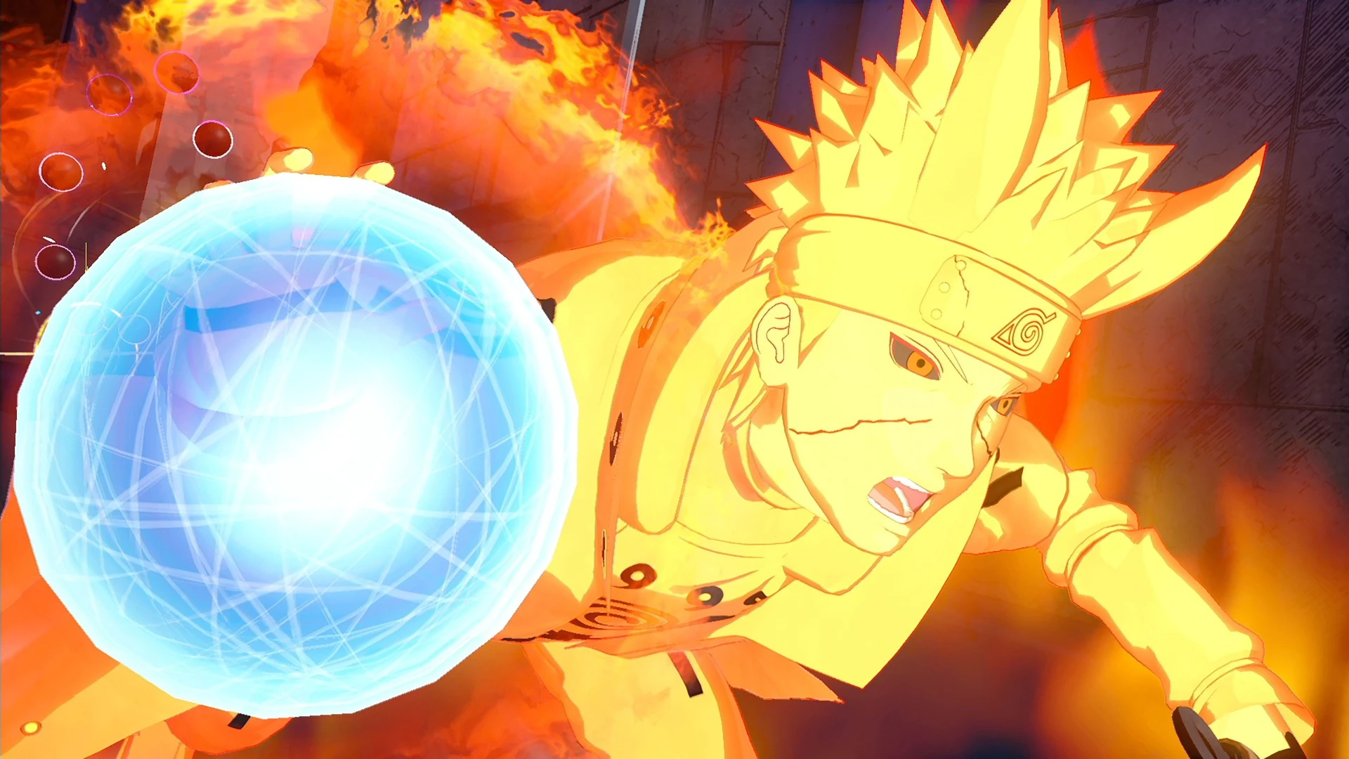 Minato combinando movimento instantâneo e Rasengan