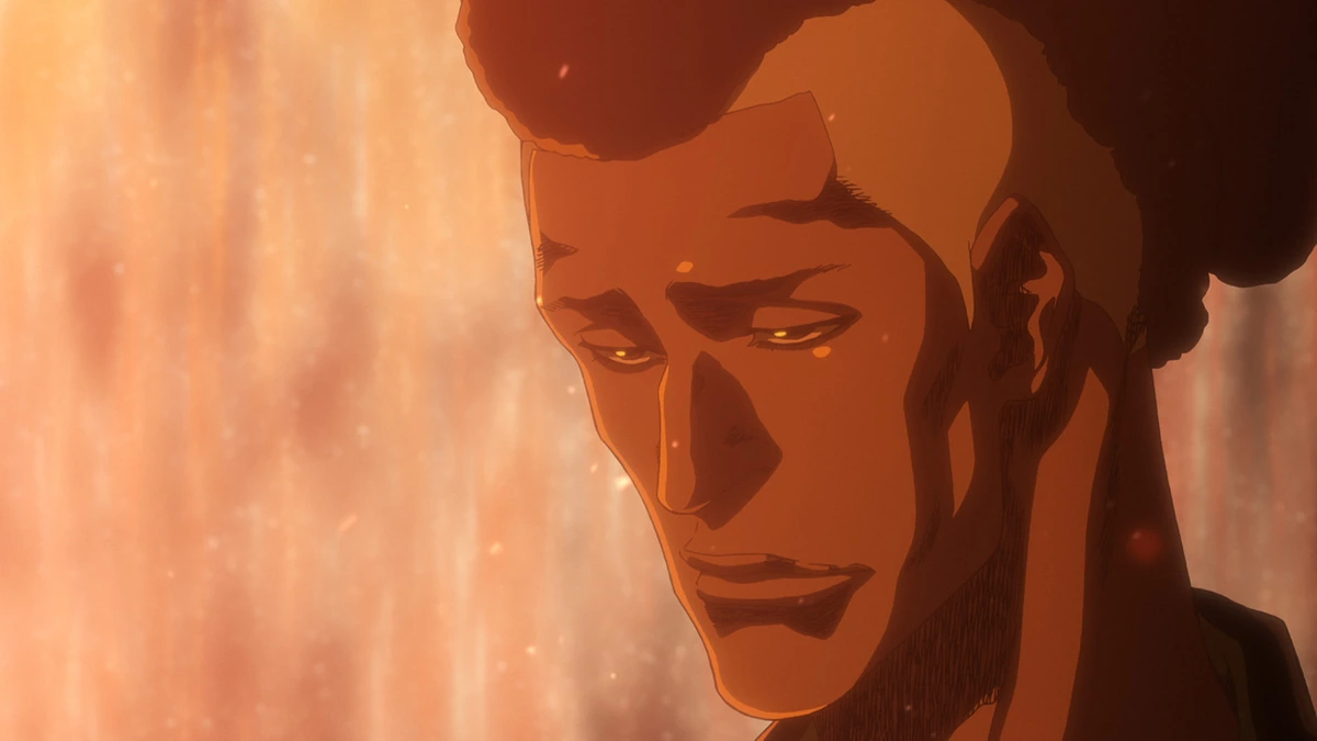 Oetsu Nimaiya durante o processo que leva Ichigo a compreender Zangetsu
