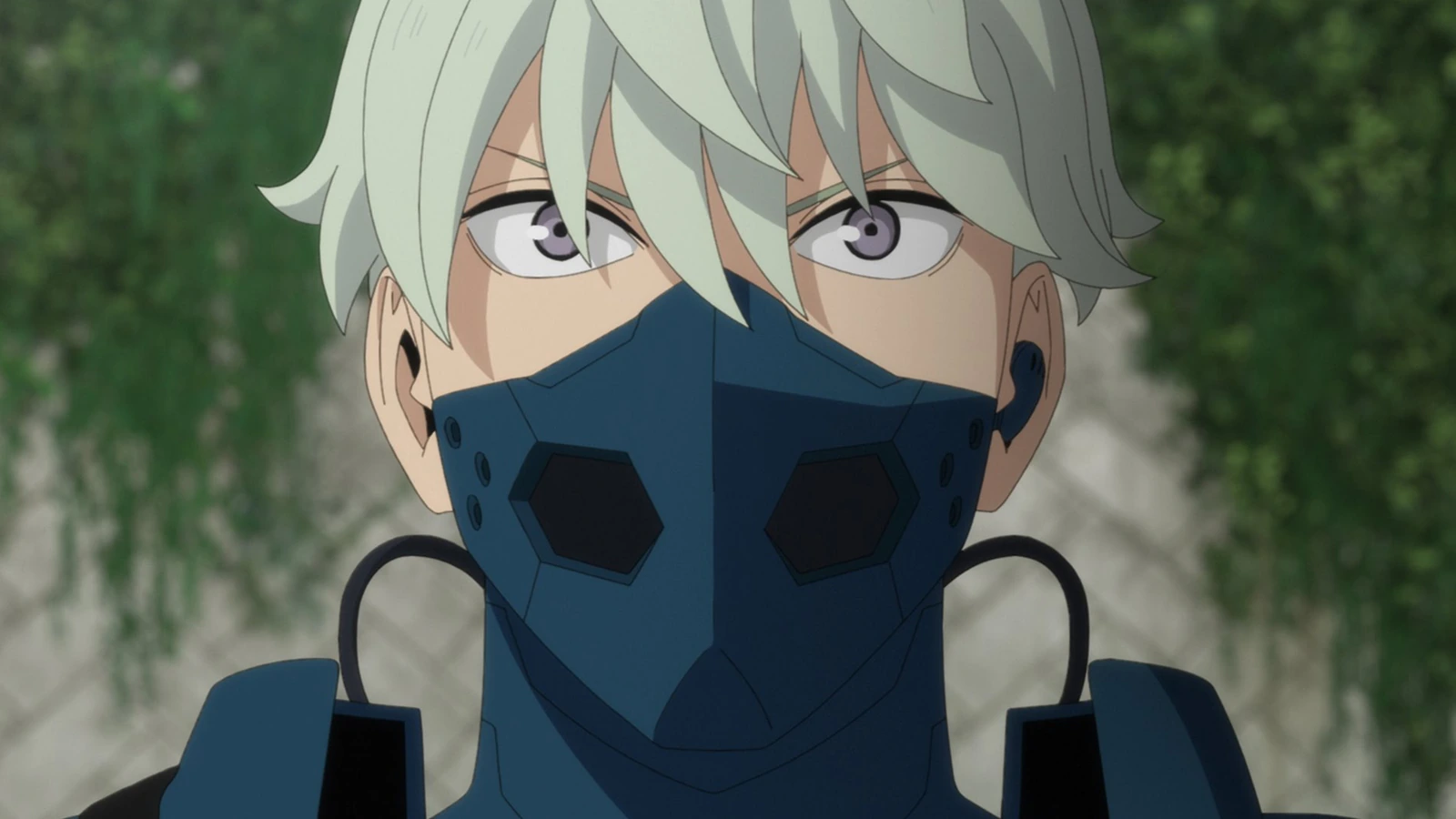 Reno Ichikawa usando o equipamento ligado à Arma Numerada 6