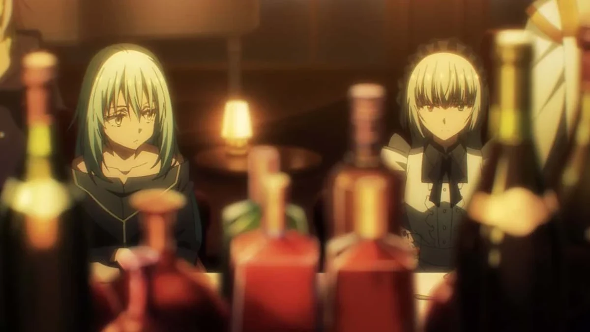 Rimuru e Mariabell em uma cena anterior da mesma frente de conflito da 4ª temporada