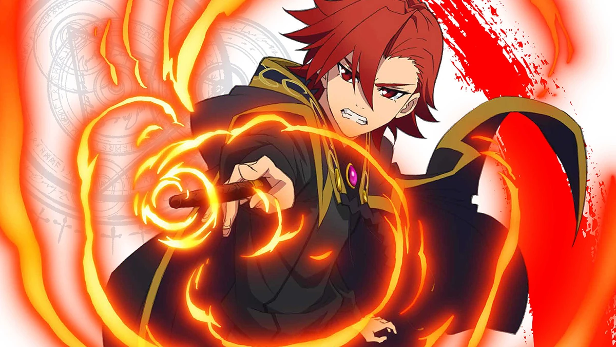 Sion Ulster usando a magia de fogo que Will pode carregar na espada