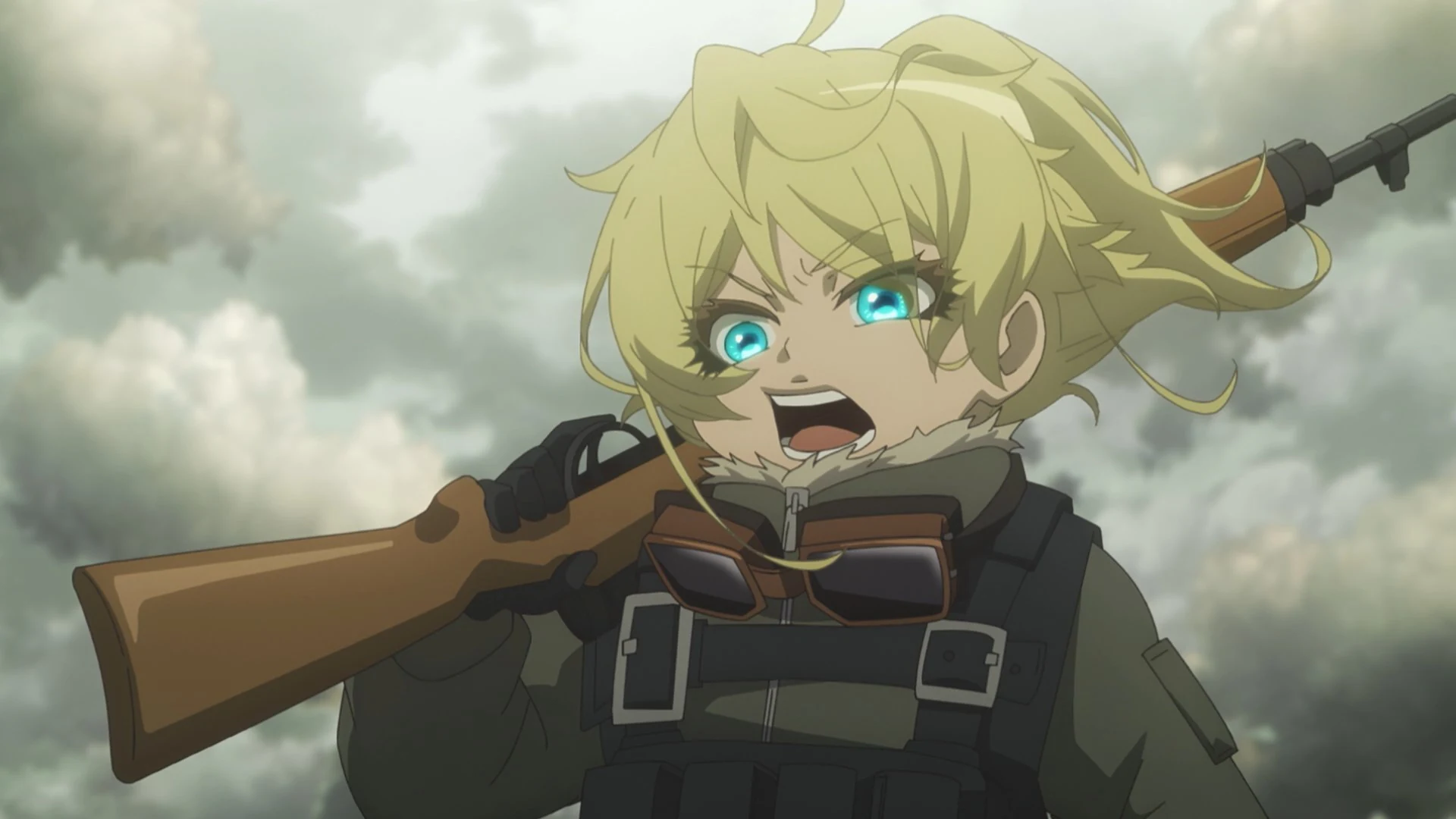 Tanya em combate durante a segunda temporada de Youjo Senki