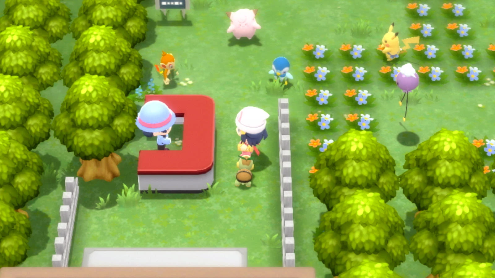 Treinadores convivem com vários Pokémon em Amity Square