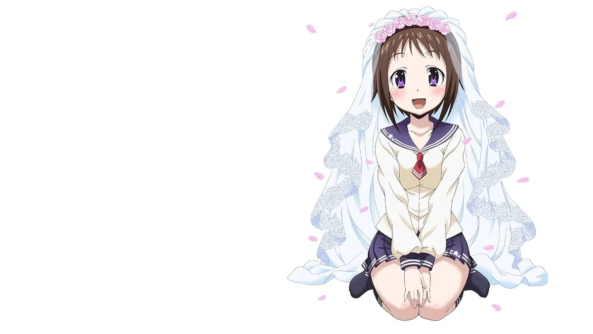 Ui Wakana vestida de noiva em My Wife is the Student Council President