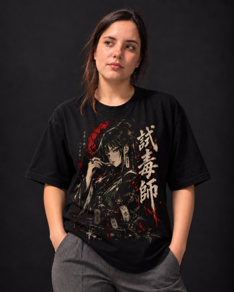 Camiseta Oversized Sayuri em outro ângulo