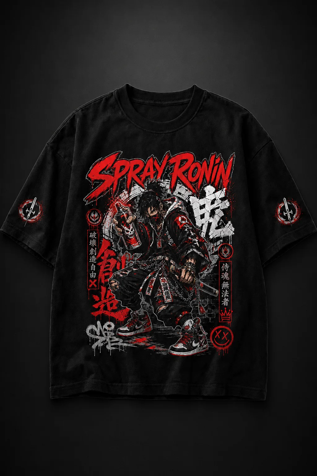 Camiseta Oversized Spray Ronin