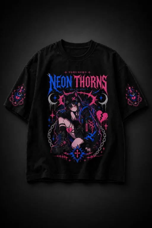 Camiseta Oversized Neon Thorns