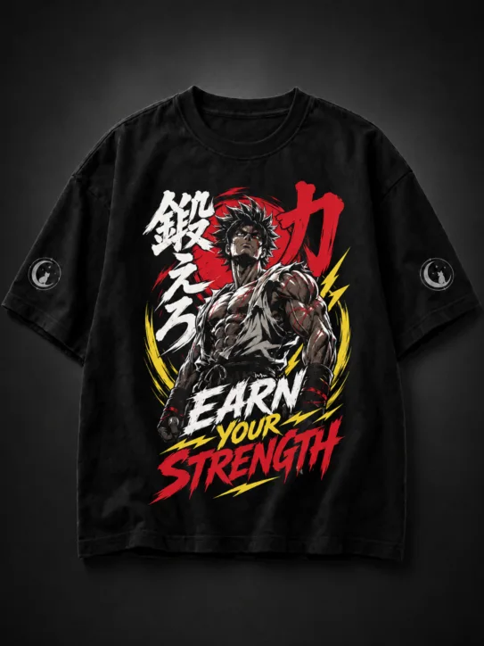 Camiseta Oversized Earn Your Strength