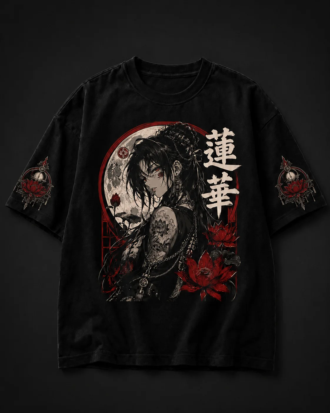 Camiseta Oversized Moon Lotus
