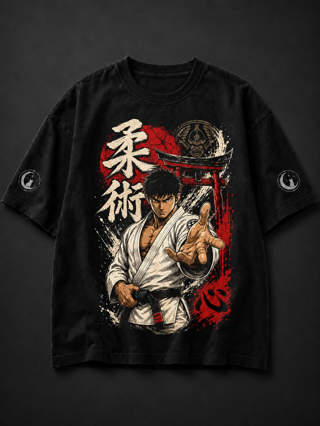 Camiseta Oversized Jiu Jitsu Red
