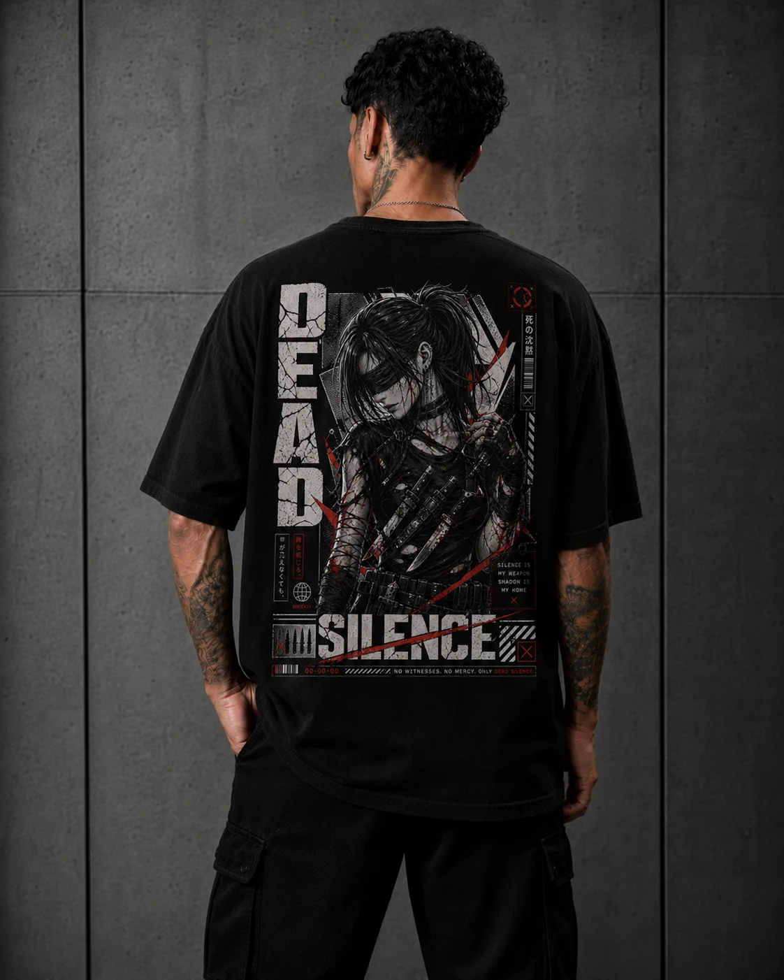 Camiseta Oversized Dead Silence