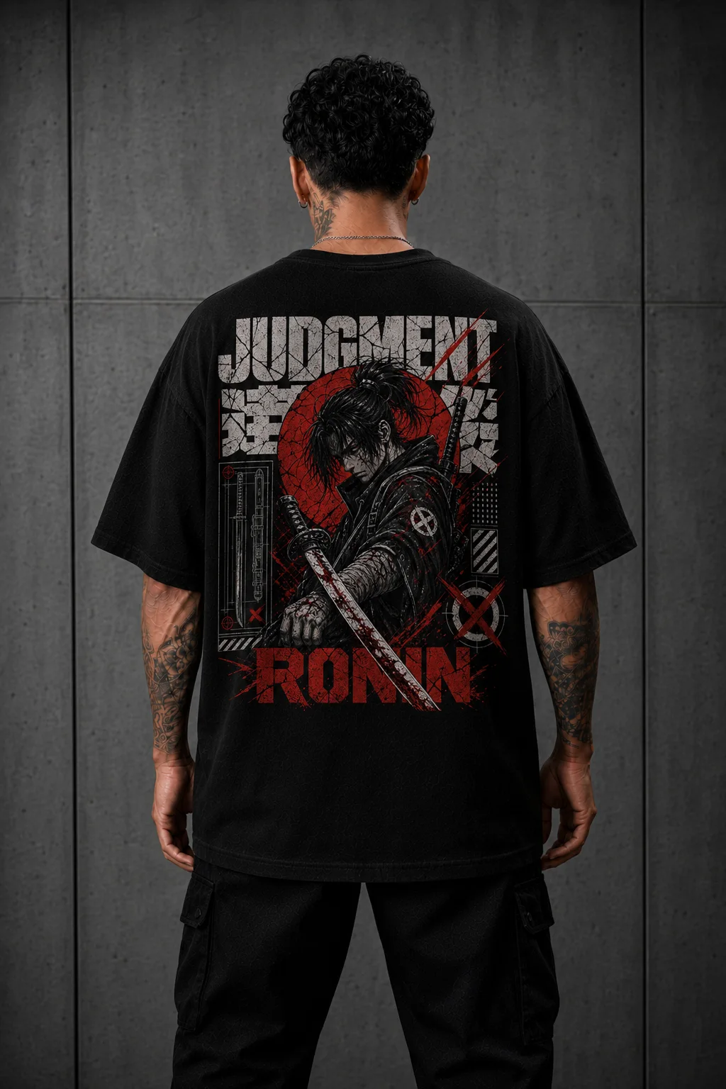 Camiseta Oversized Judgment Ronin