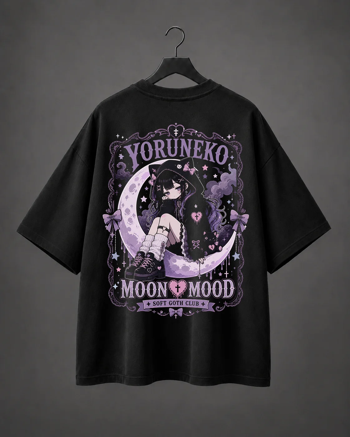 Camiseta Oversized Moon Mood
