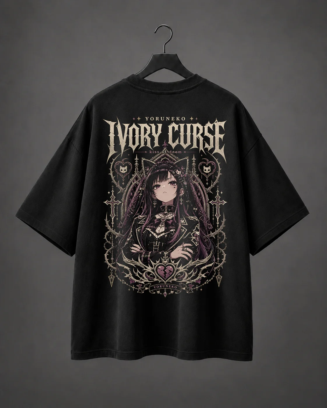 Camiseta Oversized Ivory Curse