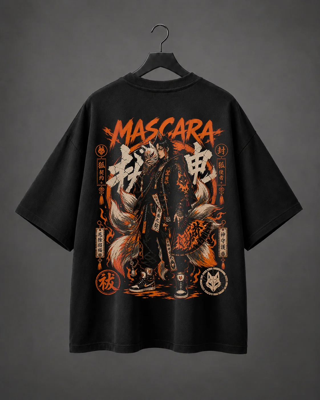 Camiseta Oversized Mascara