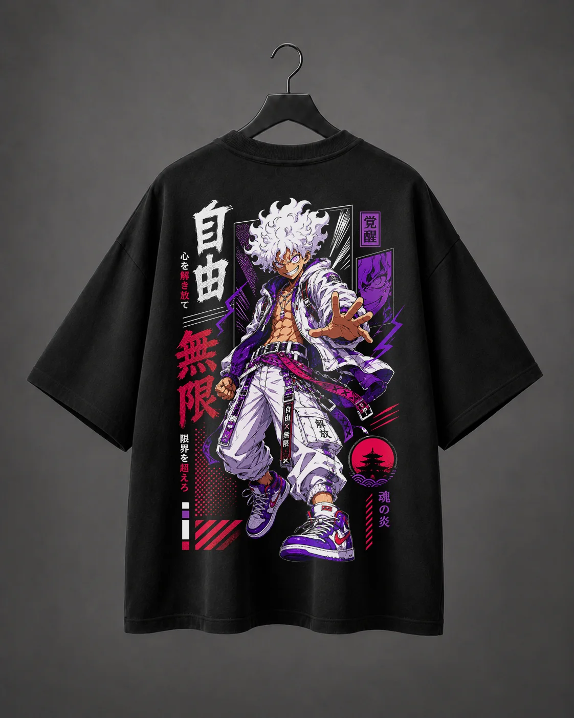 Camiseta Oversized Purple Ronin