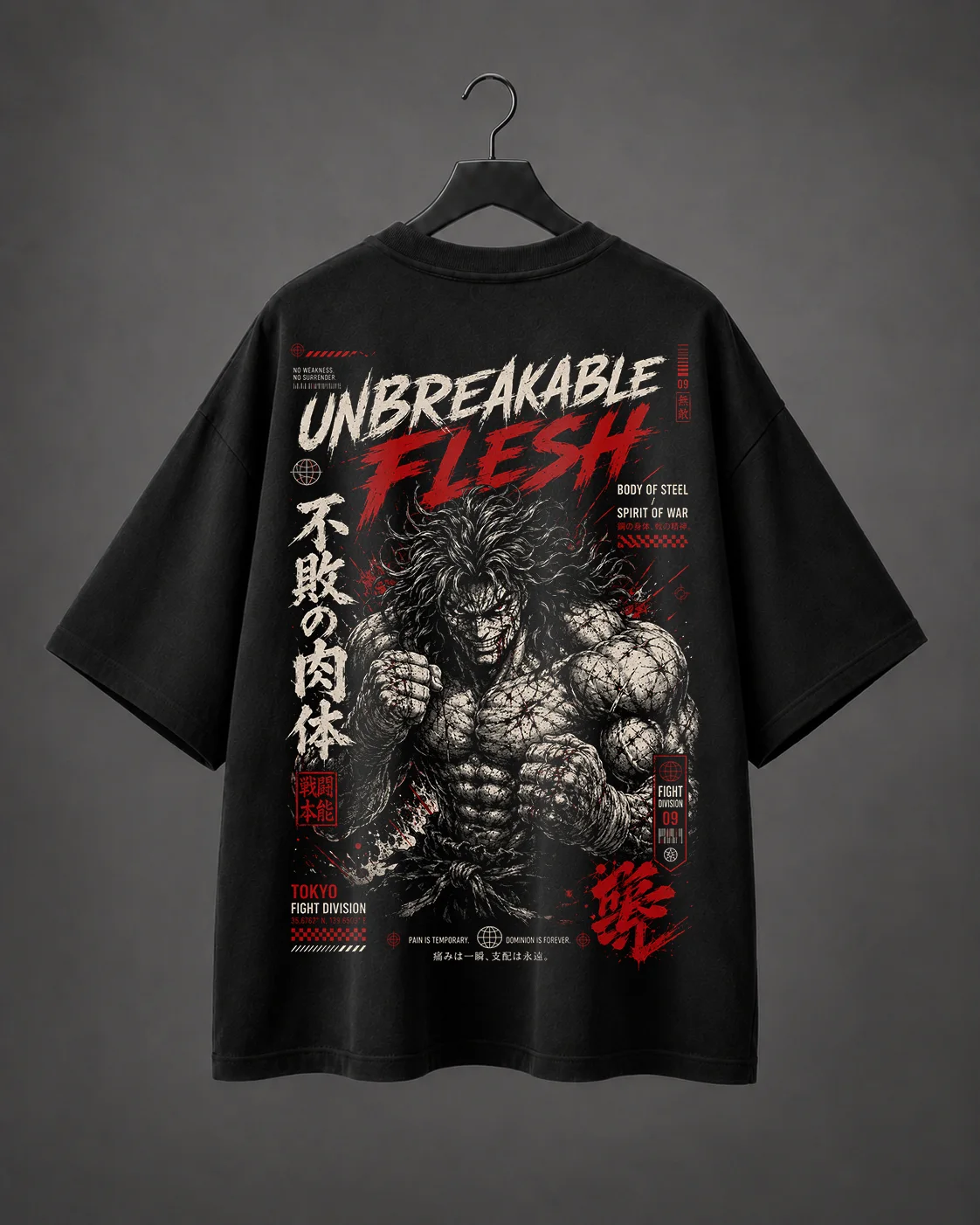 Camiseta Oversized Unbreakable Flesh