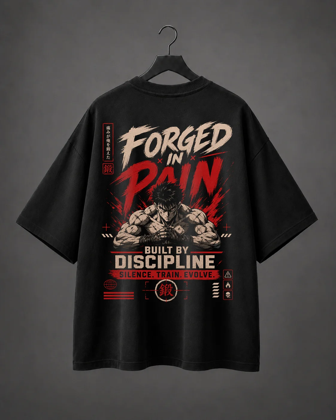 Camiseta Oversized Forged In Pain