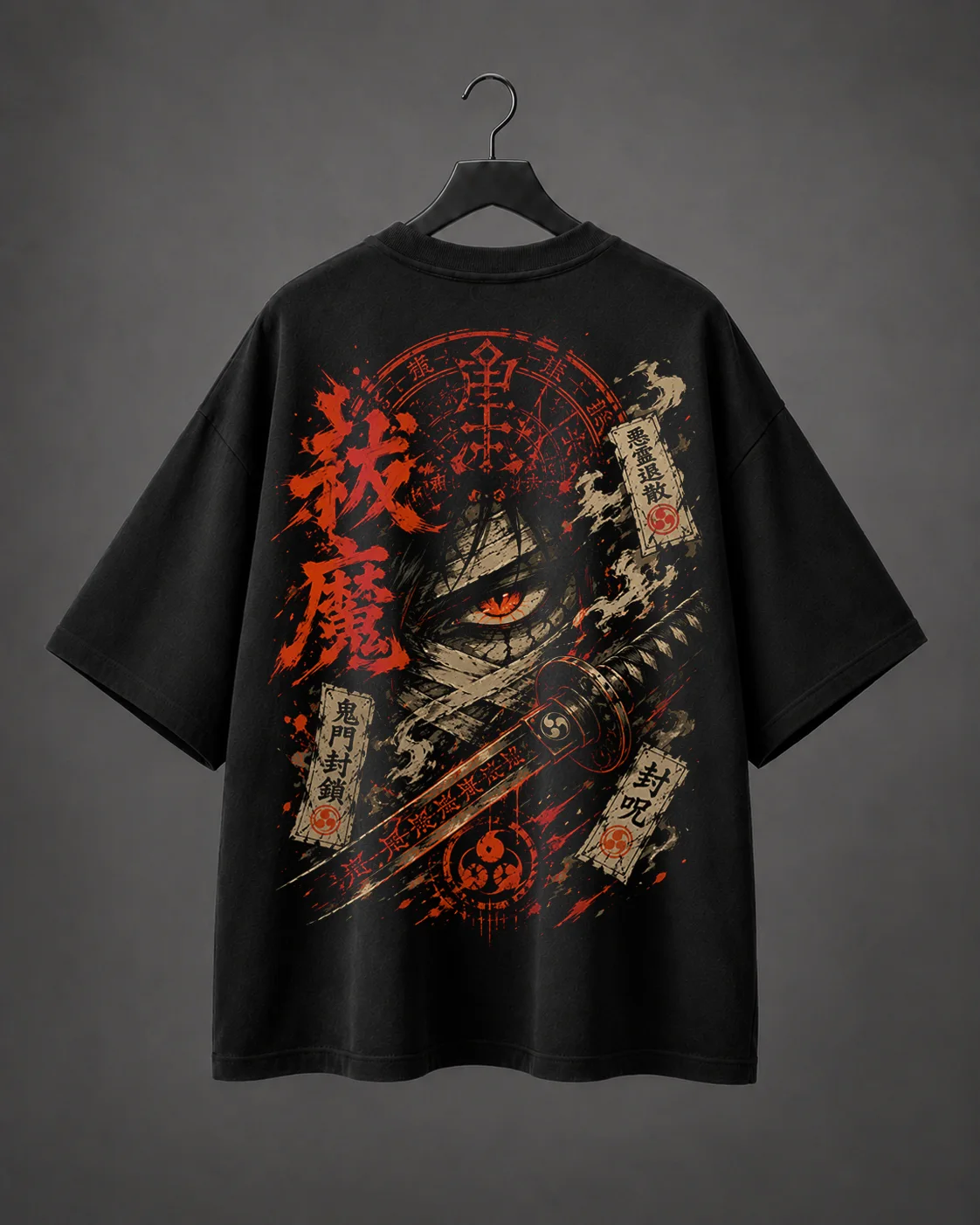 Camiseta Oversized Oni Curse