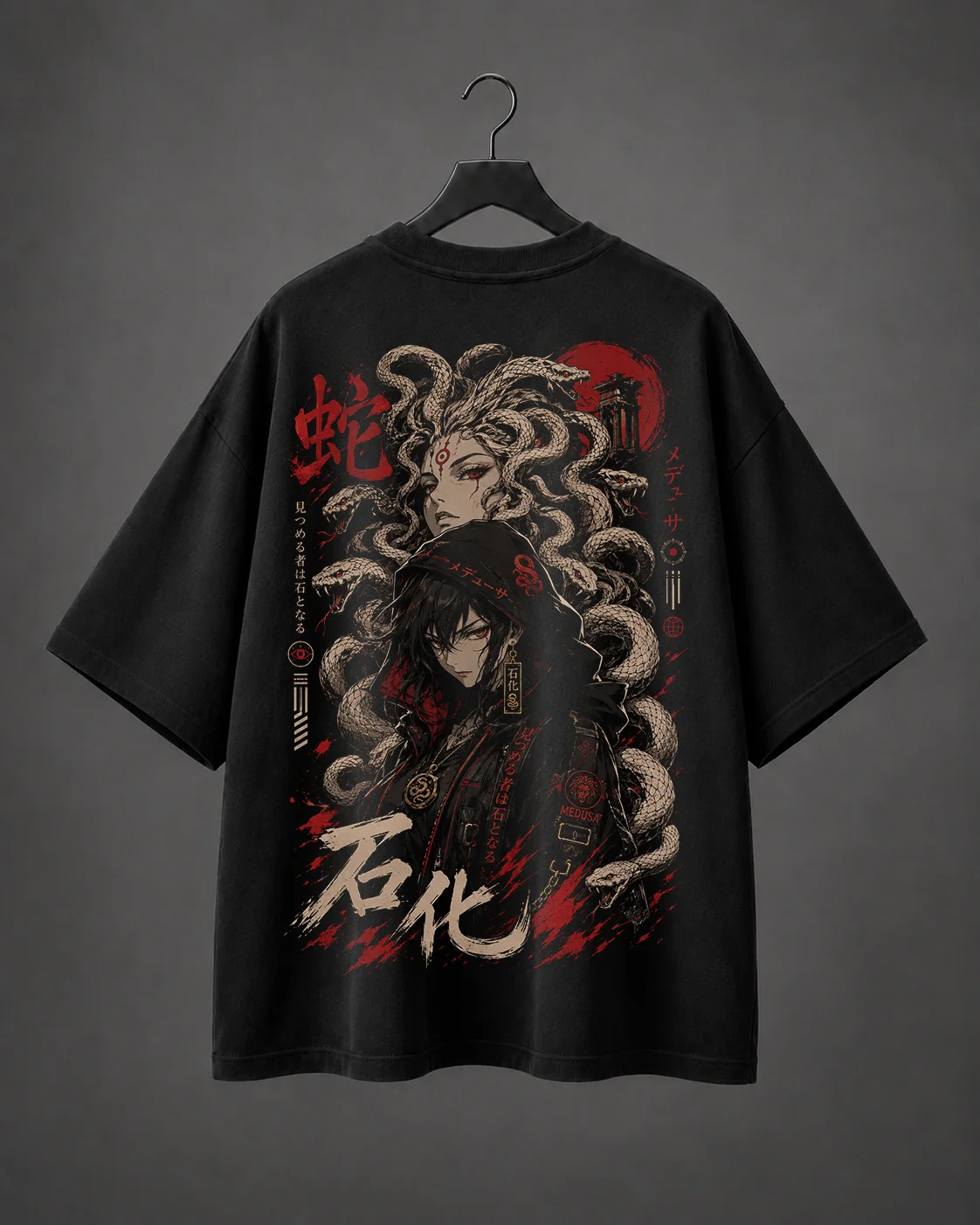 Camiseta Oversized Serpent Medusa